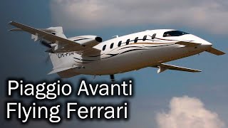 Piaggio Avanti  stylish Italian business turboprop aircraft [upl. by Eibbed]