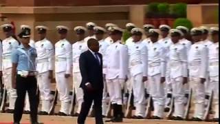 Mozambique President Filipe Jacinto Nyusis Ceremonial Reception [upl. by Nnylyahs]