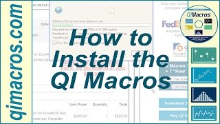 How to Install the QI Macros [upl. by Erdne]