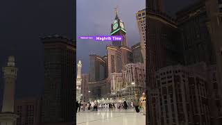 Maghrib Time Masjid AL Haram Makkah makkah shots viralvideo [upl. by Sadnac]