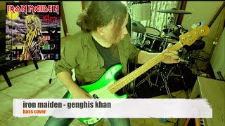 Iron Maiden  Genghis khan bass cover [upl. by Bradski]