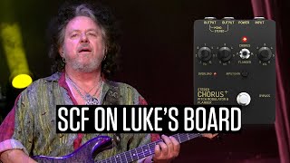 Steve Lukather using SCF Chorus on his pedalboard [upl. by Ennairac]