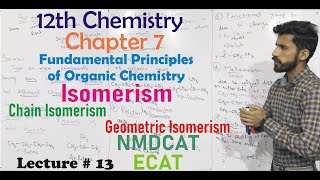 12th Chemistry Chapter 7 Isomerism Chain Geometric Isomerism 2nd year chemistry chapter 7 Lec 13 [upl. by Eizzik]