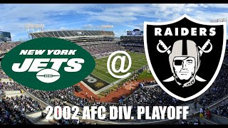 2002 AFC DIVISIONAL PLAYOFF  NYJ  OAK FULL GAME [upl. by Rex]