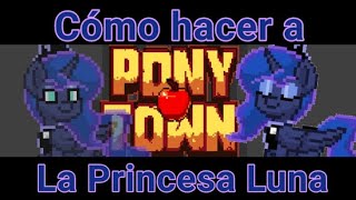 cómo hacer a La Princesa Luna en Ponytown [upl. by Rakel547]