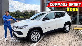 JEEP COMPASS 2023 SPORT a versão mais barata avaliação e preço [upl. by Gad]