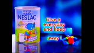 Nestlé Neslac Growing up Milk with Bifidus 30s  Philippines 1999 [upl. by Grosz189]