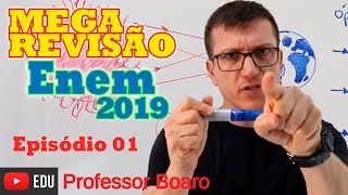 MEGA REVISÃO COMPLETA DE FÍSICA PARA O ENEM 2020  EPISÓDIO 1 Prof Boaro do Canal Física [upl. by Jemine]