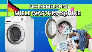 fehlermeldung waschmaschine miele [upl. by Nylarahs]