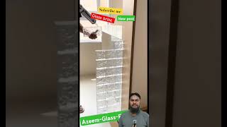 Glass Brick Wall review  Stylish amp Modern Design Guide shorts Viralvideo [upl. by Ellierim]