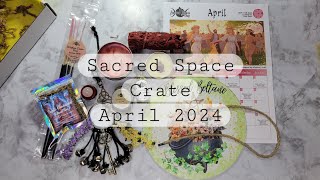 Sacred Space Crate  Beltane  April 2024 unboxing [upl. by Atsyrhc974]