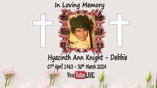 Live Funeral Streaming of Hyacinth Ann Knight  Debbie on 01st April 2024 at 400pm IST [upl. by Ina]