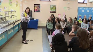 Melissa Steininger takes part in Read Across America week in Luzerne County [upl. by Ketchum]