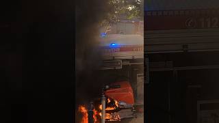 Plötzlich steht die TS in Flammen 🔥 feuerwehr einsatz TS einer Werkfeuerwehr fängt Feuer [upl. by Anidan]