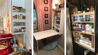 24 Super Genius Small Kitchen Storage Hacks [upl. by Denise]