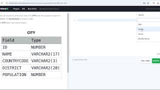 hackerrank sql 1 [upl. by Ahsietal]