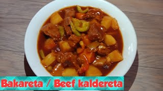 How to cook bakareta  Beef kaldereta Ilonggo style [upl. by Caro635]