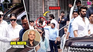 Malaika Arora Father Anil Mehta Funeral  Arhaan Khan Repeatedly Ignores Arjun Kapoor  Arbaaz Khan [upl. by Annavoeg]