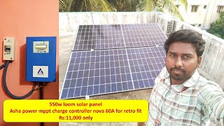 1kw retrofit solar setup installed at madipakkam chennai [upl. by Ybreh]