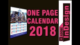 How to Create a Full Page One Page 2018 Calendar in Adobe Indesign CC 2014 2015 201820192020 [upl. by Appleby161]