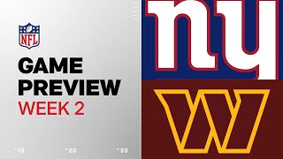 New York Giants vs Washington Commanders  2024 Week 2 Game Preview [upl. by Neelsaj605]