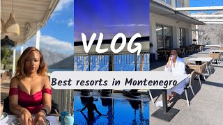 MONTENEGRO HOTEL REVIEW THE TWO PLACES WE STAYED VLOG [upl. by Nnylrefinnej]