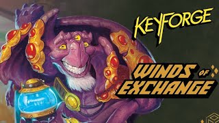 NEW Keyforge Winds of Exchange pledge opening [upl. by Attenad]