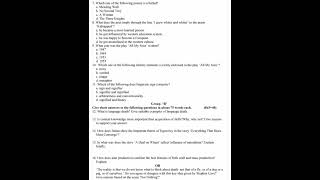 Class 12 re exam opt major Englishmajor English very important model questions 208182 [upl. by Llevol396]