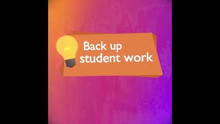 Back up student work  CoSpaces Edu Tuesday Tip [upl. by Ahserb2]