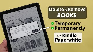 Kindle PaperWhite Signature Edition How to Delete Books Remove Permanently [upl. by Crelin]