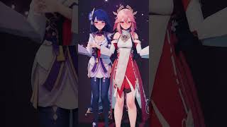 【Genshin Impact MMD／4K／60FPS】Raiden Ei amp Yae Miko [upl. by Ahtiuqal]