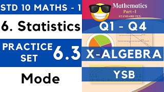 Statistics  Practice Set 63  SSC Class 10th Algebra  Maths 1  Maharashtra State Board Lesson 6 [upl. by Fullerton]