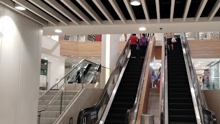 x2 Schinder x2 Fujitec Escalators at Cheung Fat Plaza Tsing Yi Hong Kong [upl. by Matilda768]