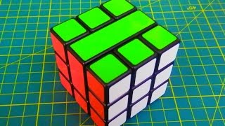 Como hacer un Bandaged cube 3x3  modificación de cubo 3x3 [upl. by Jenda]