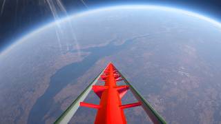 10000 FT Drop Down Roller Coaster – Planet Coaster [upl. by Ramor356]