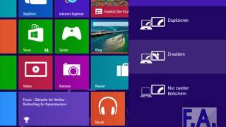 Windows 8  Bild auf zweiten Monitor erweitern [upl. by Uel243]