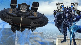 NEW ASTRO MOTHERSHIP SKIBIDI TOILET VS SUPER CAMERAMAN VISON 174 IN GARRYSM MOD [upl. by Noied881]