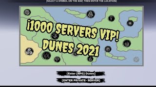 quot1000 Servidores VIP Dunesquot  Private Server Codes  Shindo Life 2 [upl. by Atilegna]