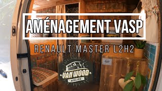 Camion aménagé VASP l Timelapse de laménagement dun Renault Master L2H2 par latelier VANWOOD [upl. by Llenyl]