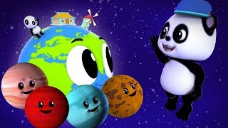 bao panda pianeti canzoni imparare i pianeti Nursery Songs Solar System Rhyme Planets Song For Kids [upl. by Elleb554]