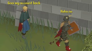 Leaking my Runescape Password Players hack  they get PKed [upl. by Akyeluz778]