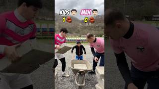 ❌Cart Of Bricks Test Of Strength  Kids vs Man [upl. by Einial874]