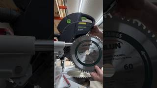 Trying a new Oshlun blade on my Festool Kapex miter saw tools woodworking festool [upl. by Yrffoeg]