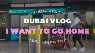 VLOG Nearly missed my flight back home due to overweight Baggage  14hour layover in Doha😭 [upl. by Ailbert]