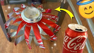 DIY Soda Can Wind Spinner  Zero Waste Craft Idea [upl. by Fording]