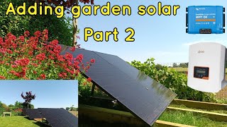 Adding more solar panels in the garden part 2  a new complication [upl. by Eelinej256]