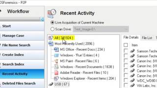 OSForensics Demonstration  Recent Activity [upl. by Arahahs]