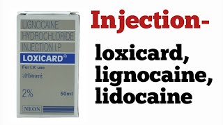 Injection loxicardlignocainelidocaine uses amp dose sideeffects lignocaine arrhythmia medical [upl. by Booth]