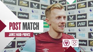 “The Wind Was Helpful Today”  Wolves 12 West Ham  James WardProwse  Post Match Reaction [upl. by Hadeehuat]