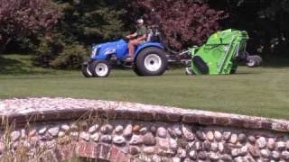 PERUZZO Flail Collection Mower for cutting verticutting and collection with high tip discharge [upl. by Aerdnad]